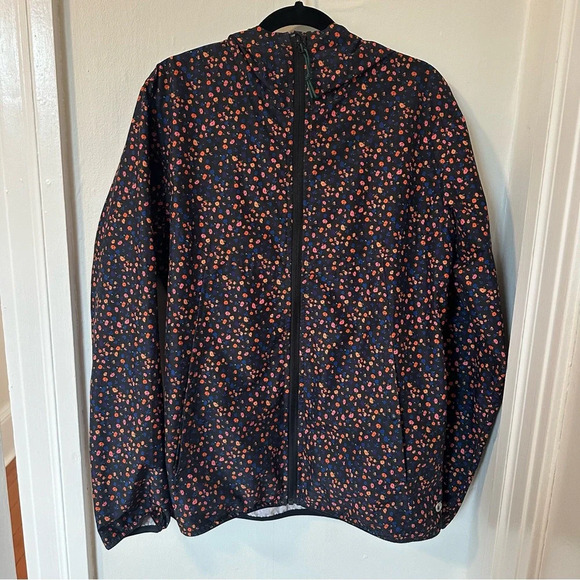 Herschel Supply Co. Packable Voyage Wind Raincoat Windbreaker Large Mini Floral - Picture 1 of 9